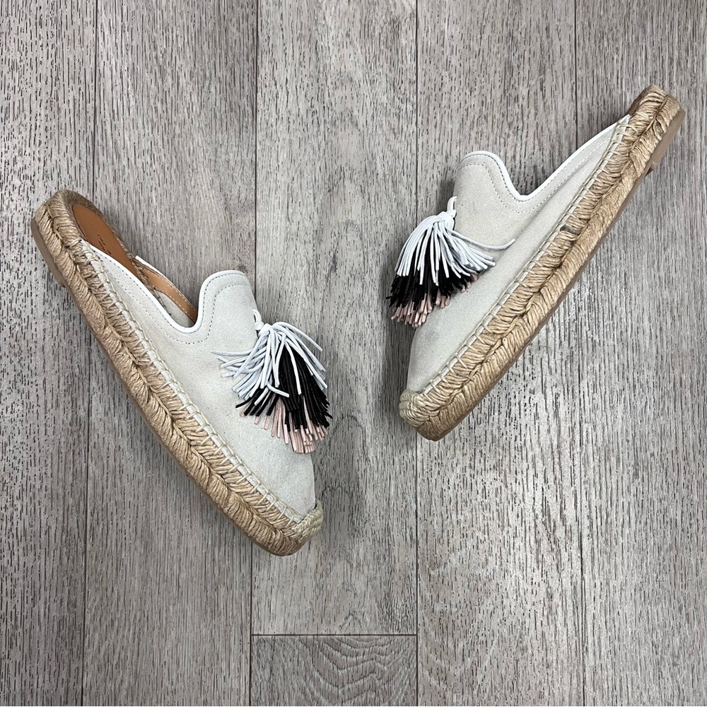 (AN-170) Rag & Bone Nadia Espadrille in Ivory Suede - Picture 2 of 4